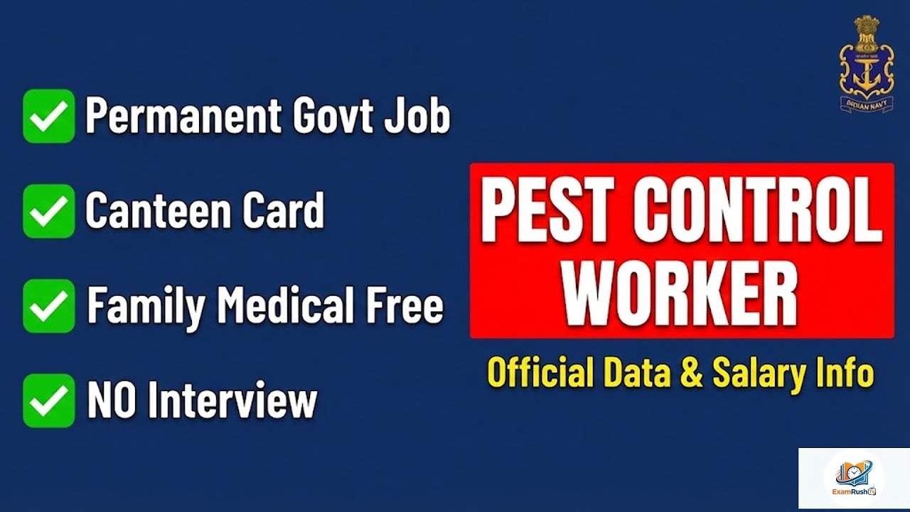 Indian Navy INCET 01/2025: Pest Control Worker Job Profile, Salary Slip, Promotion & Work Details