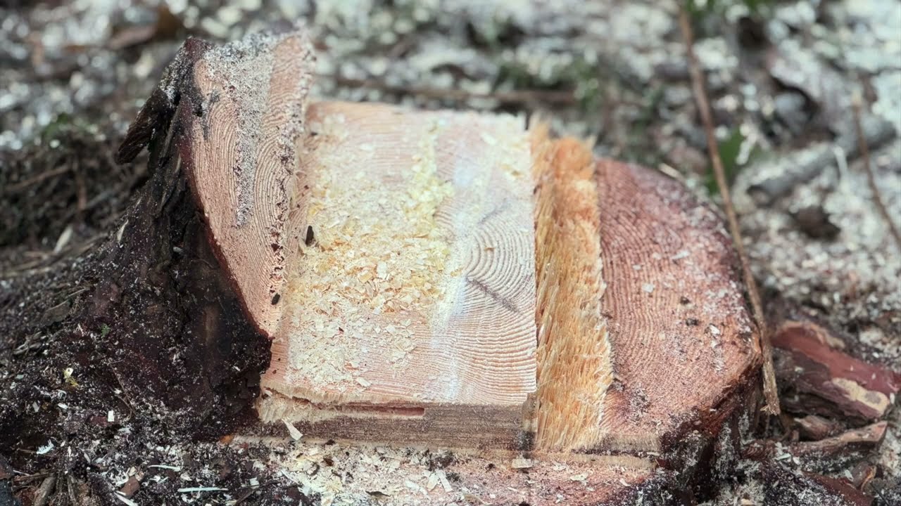 Basic felling technique: Dog tooth felling