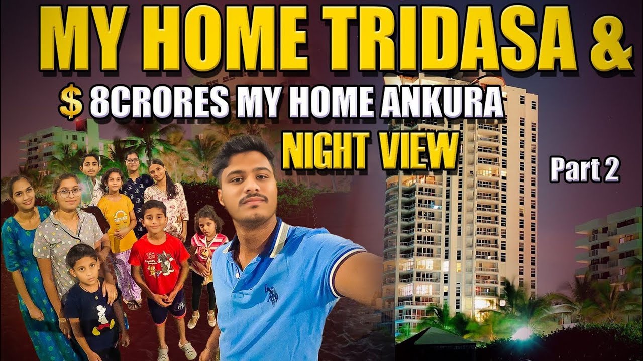 ₹8 Crore My Home Ankura Villa & My Home Tridasa Night View | Luxury Gated Community Tour