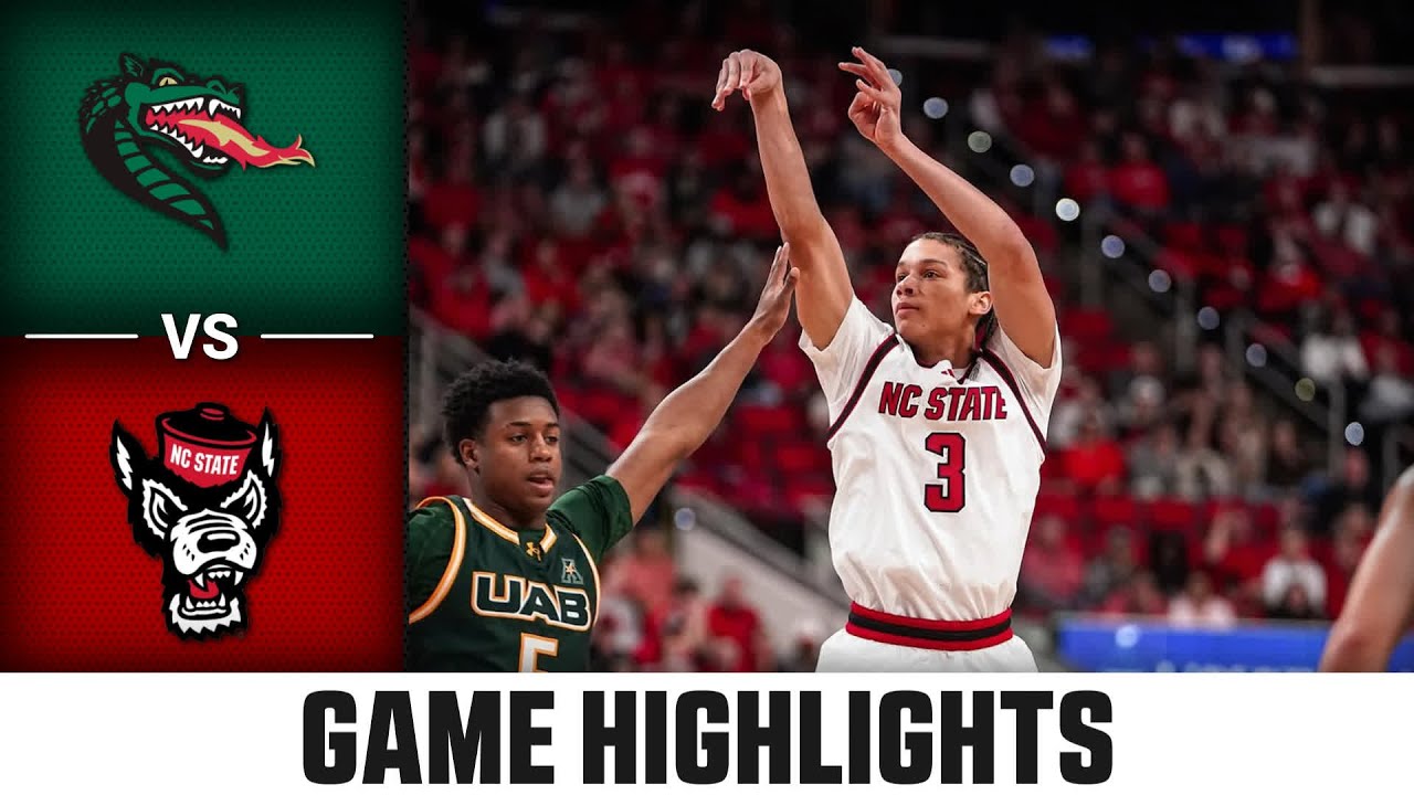 UAB vs. NC State Game Highlights | 2025-26 ACC Men's Basketball