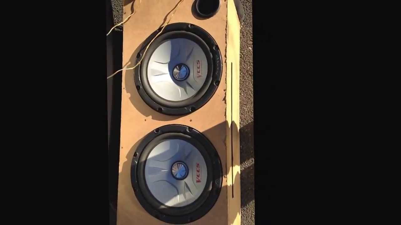 Car Subwoofer Custom made Enclosure - Twin 12