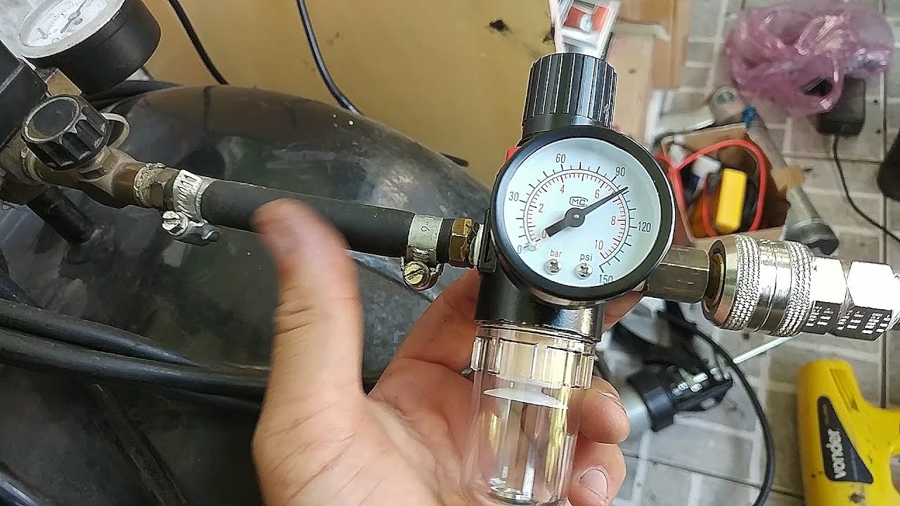 UNBOXING Filtro De Ar Com Regulador De Pressão - Rosca 1/4 Afr-2000 MERCADO LIVRE