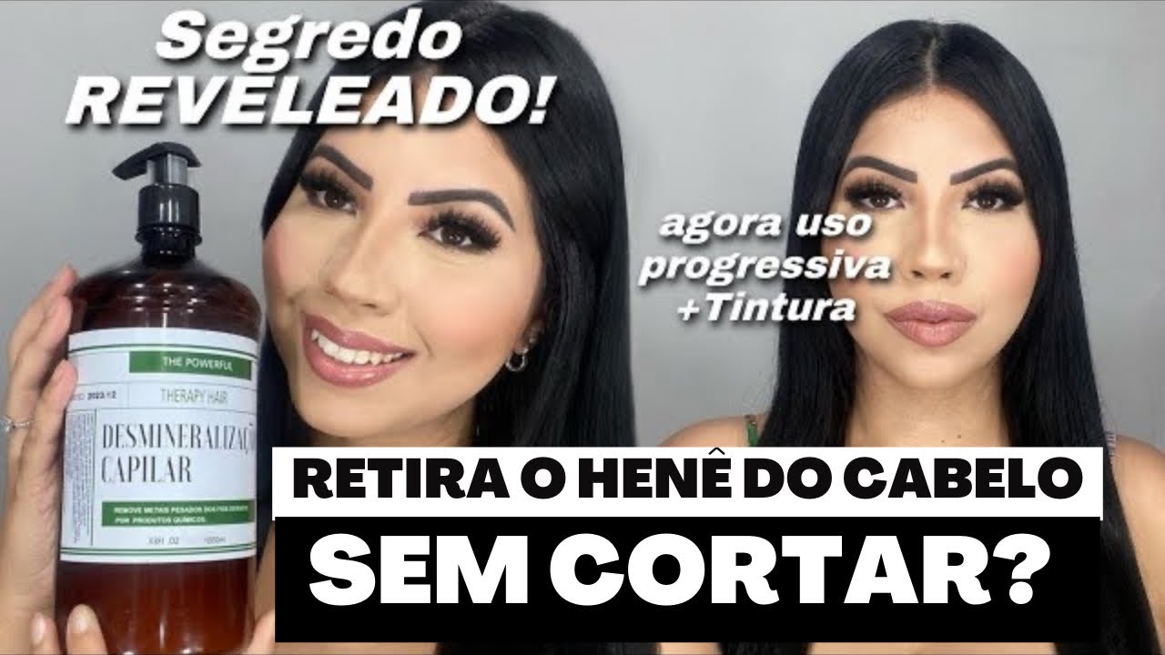 COMO TIRAR O HENÊ SEM CORTAR? Do Henê para Progressiva ~ DESMINERALIZAÇÃO CAPILAR FUNCIONA?