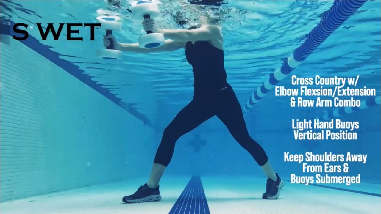 S&rsquo;WET&trade; Pool Workout Combo - Hand Buoy/Cross Country Variations