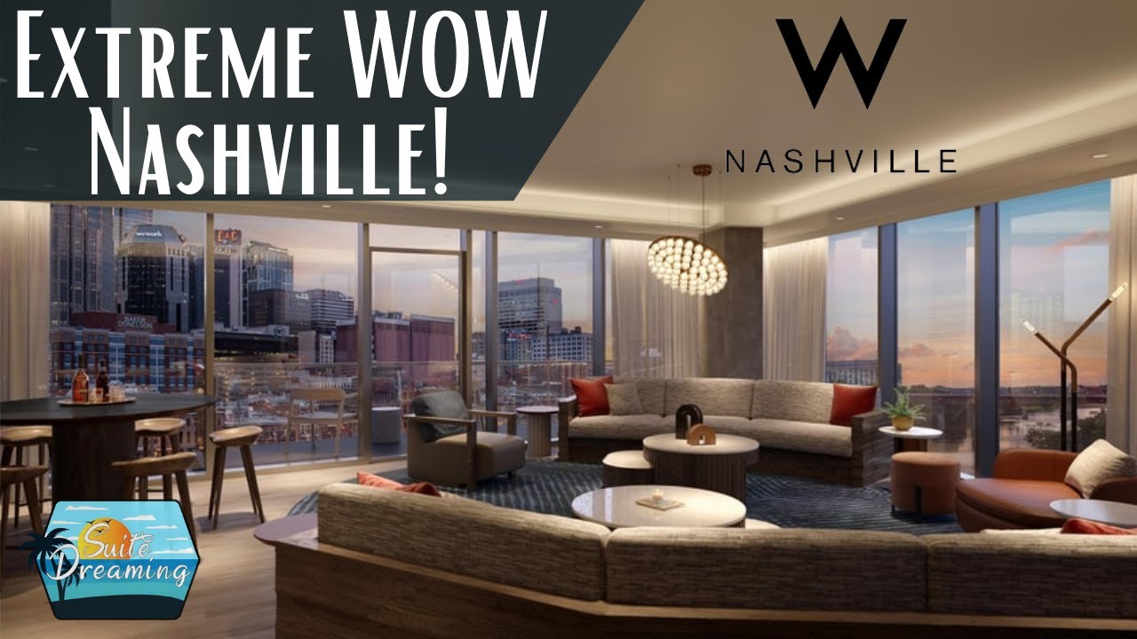 Check out this EXTREME WOW Suite at the W hotel Nashville