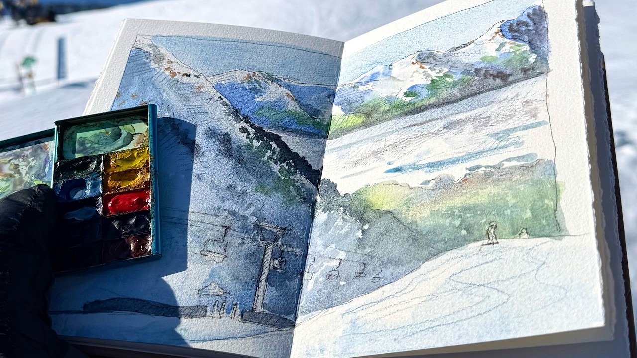Painting LIVE from Alyeska Alaska!