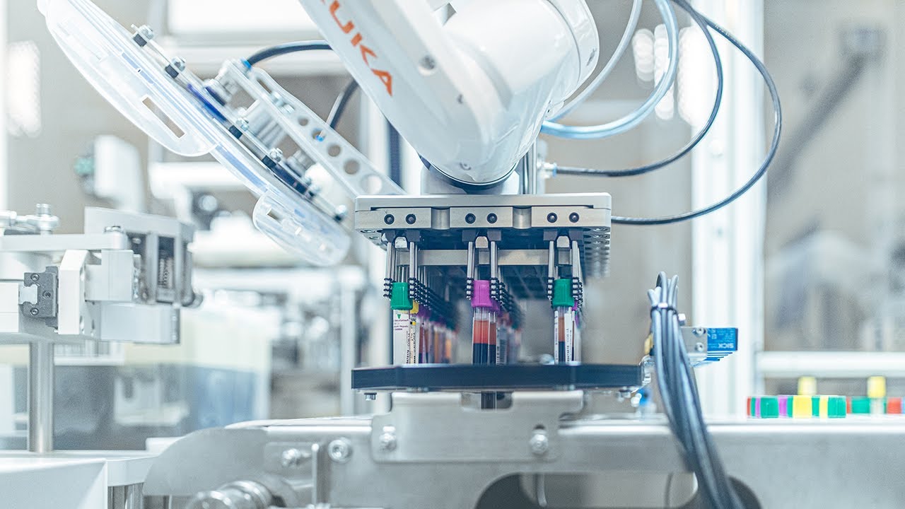 Robot solution sorting 3,000 blood samples per day at Aalborg University Hospital
