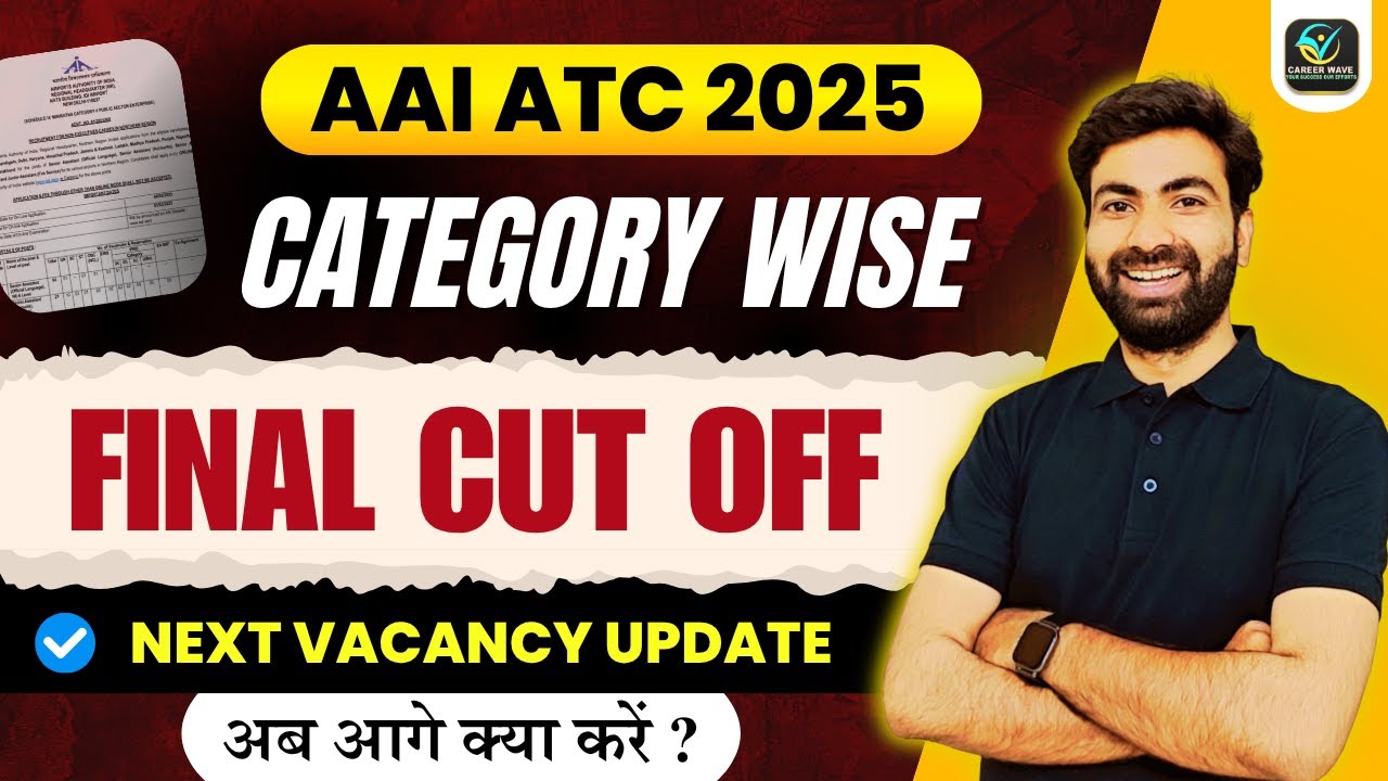 AAI ATC 2025 Expected Cutoff (Category-Wise) | Detailed Analysis by Satyendra Sir #careerwave