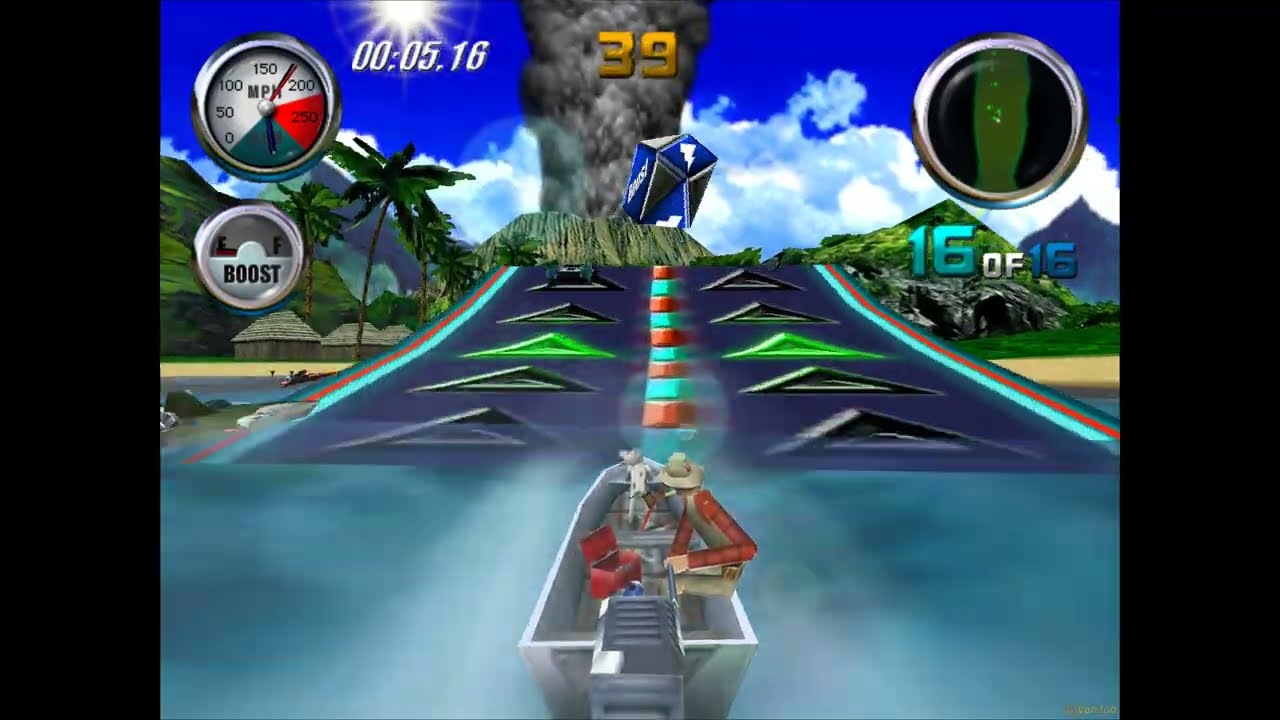 Hydro Thunder Pc  2001 - Full Playthrough all tracks + Bonus Stage