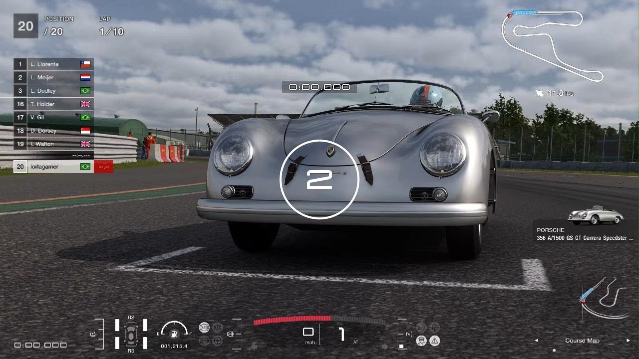 GT7 - Quick Race - Porsche 356 GT Carrera Speedster 1956 - Tsukuba Circuit