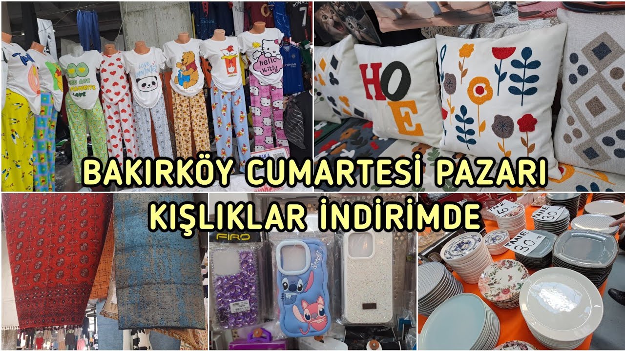 Bakırköy sosyete pazarı❤️ kışlıkların fiyatı düşmüş‼️ kıyafet alışverişi | çeyiz alışverişi