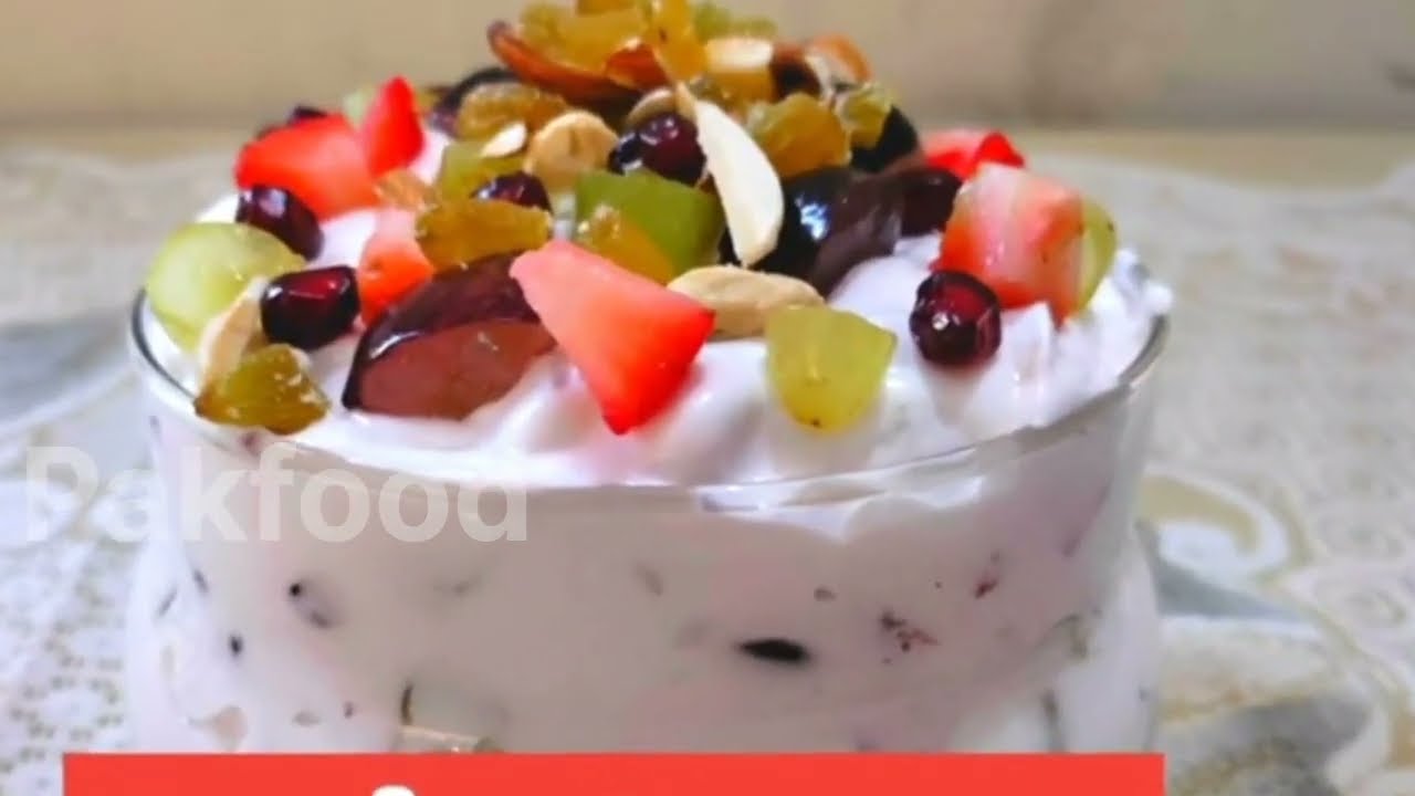 Cream Fruits Recipe Sab ki manpasand  Creamy Fruit Chat Recipe @Pakfood