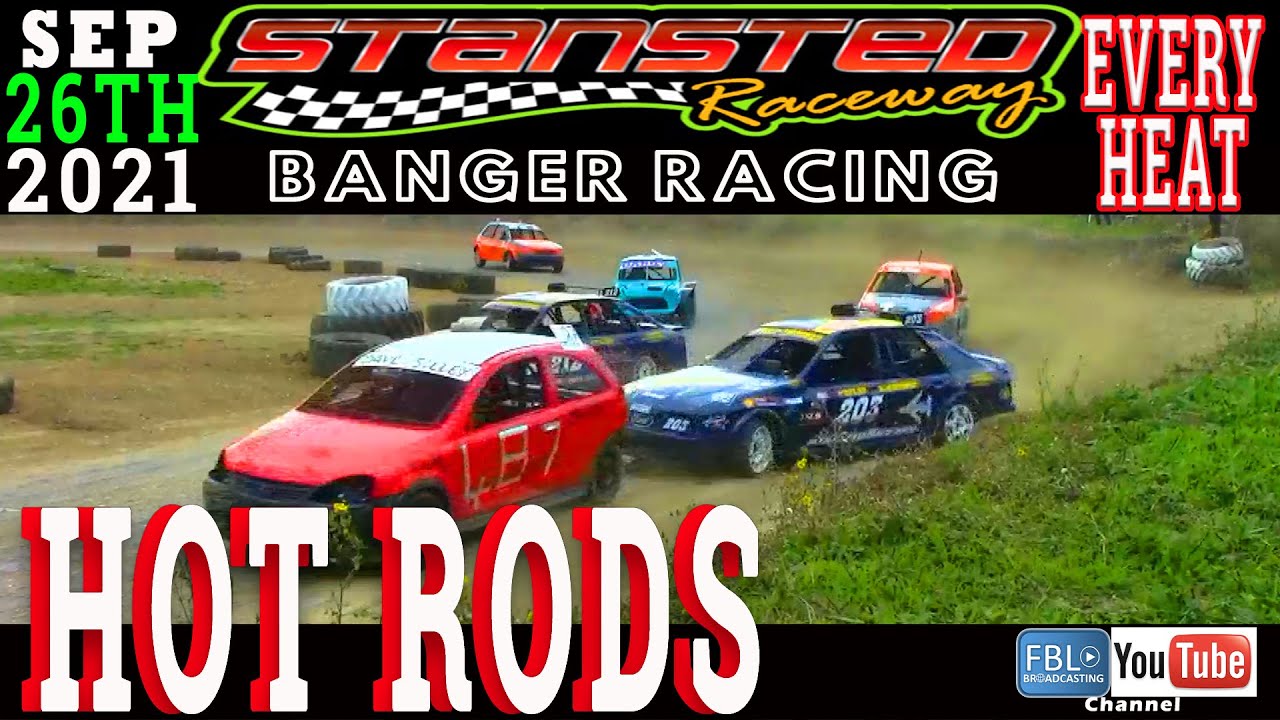 Stansted Raceway. Hot Rods.  Banger Racing, ALL HEATS. 26th September 2021. 