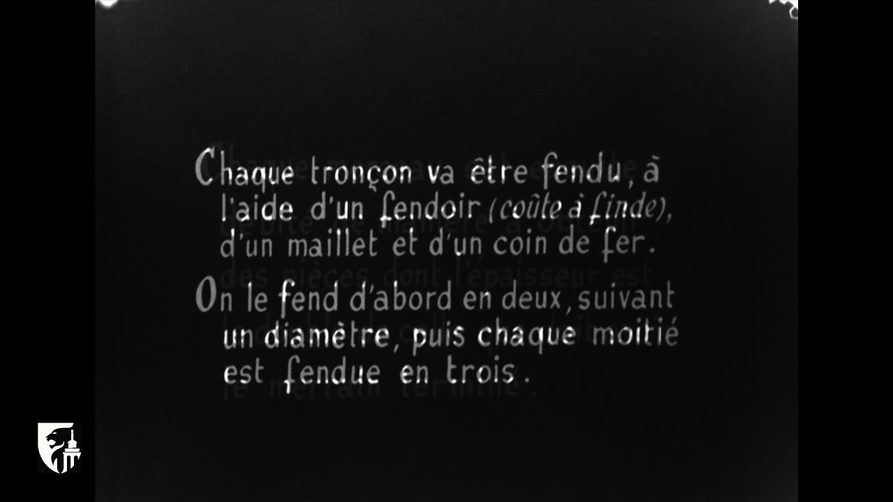 La fente du merrain à Namur (1954) - Enquête du Musée de la Vie wallonne