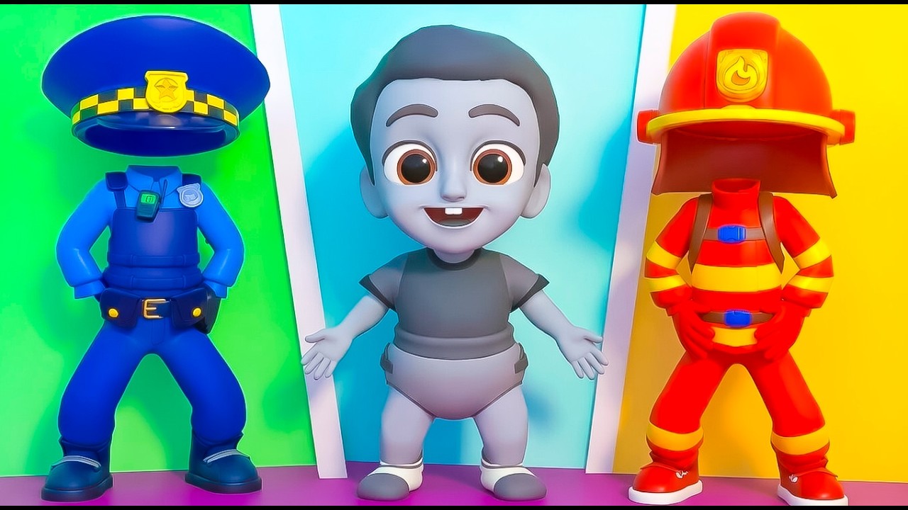 Learn Colors with Occupations + more Kids Songs by Nomad Kids Cartoon