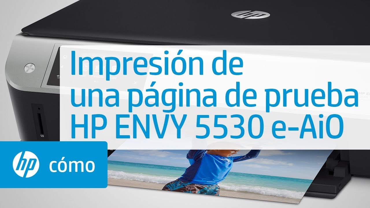 Impresión de una página de prueba - Impresora e-Todo-en-Uno HP ENVY 5530 | HP ENVY | HP Support