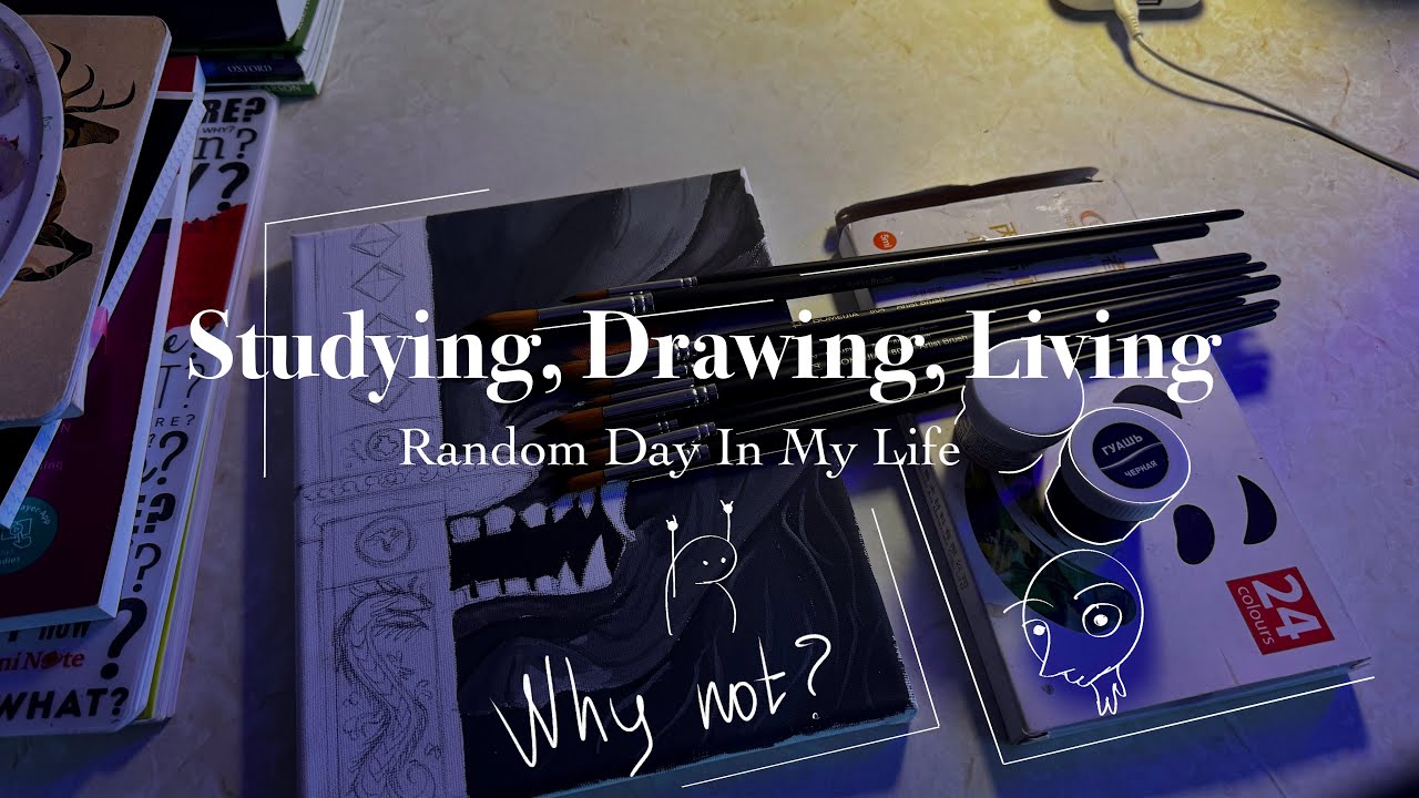 A Quiet Day: Studying & Drawing