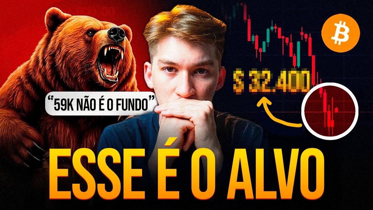 BITCOIN CONTINUARÁ CAINDO ATÉ ESSE PREÇO 🎯