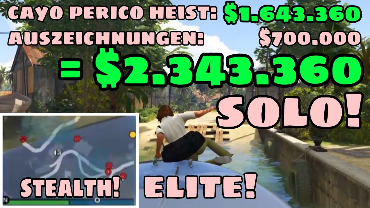 Cayo Perico Heist Finale SOLO | Elite Herausforderung | deutsch [Tutorial] | stealth | GTA Online
