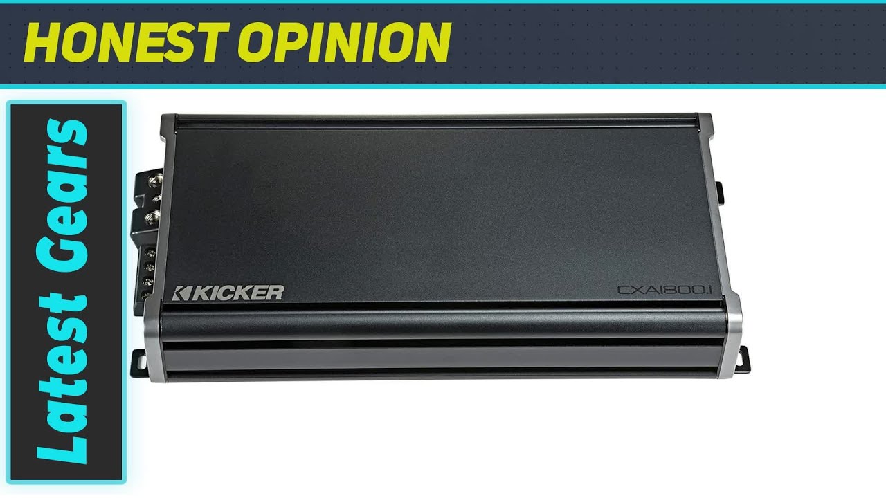 KICKER 46CXA18001 CXA18001-1800-Watt Mono Class D Subwoofer Amp: Unleash the Power of Your