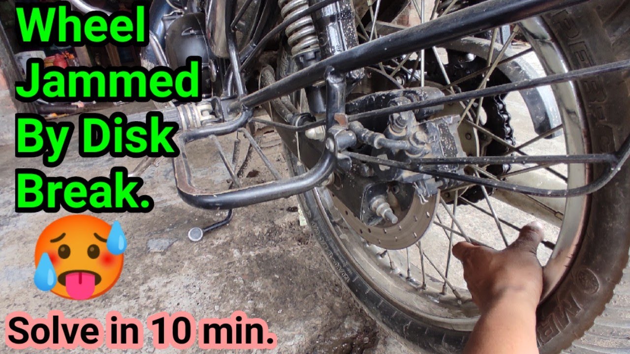 All bike disk break jammed problem solved. royal enfield bike.