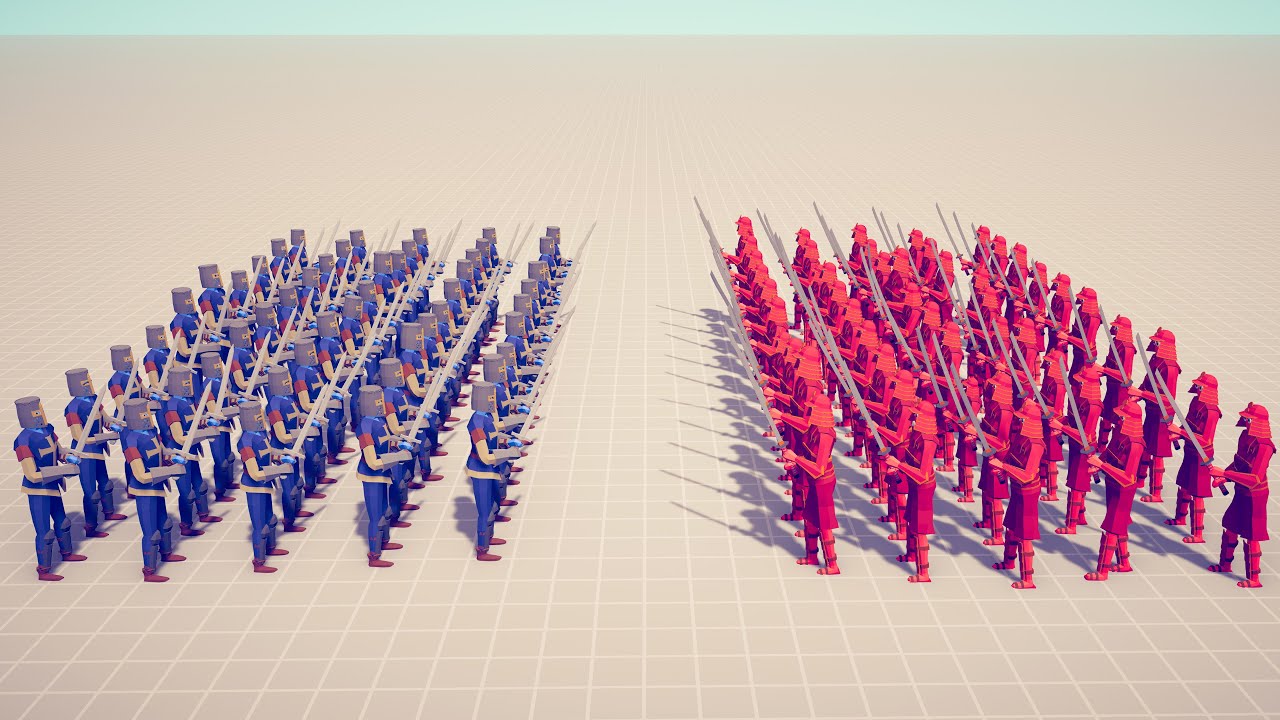 50 MELEE vs 50 MELEE UNITS - Totally Accurate Battle Simulator TABS