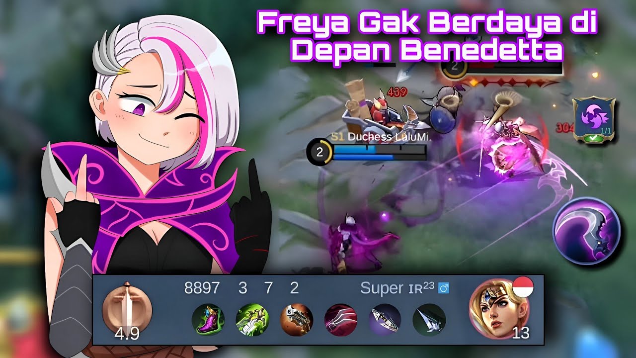 FREYA OP? NIH HERO GW MAININ DI XP LANE SAMPAI DAPAT COKLAT!!