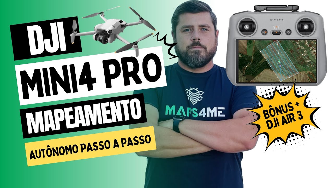 Mapeamento AUTÔNOMO com DJI MINI 4 PRO PASSO A PASSO!!! Funciona no Mavic 3 PRO, CLASSIC e no AIR 3