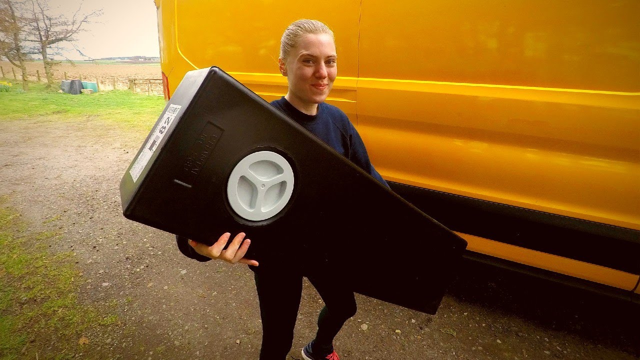 Installing an Underslung Wastewater Tank | VAN LIFE UK | DIY VAN BUILD Ep 22 | FORD TRANSIT