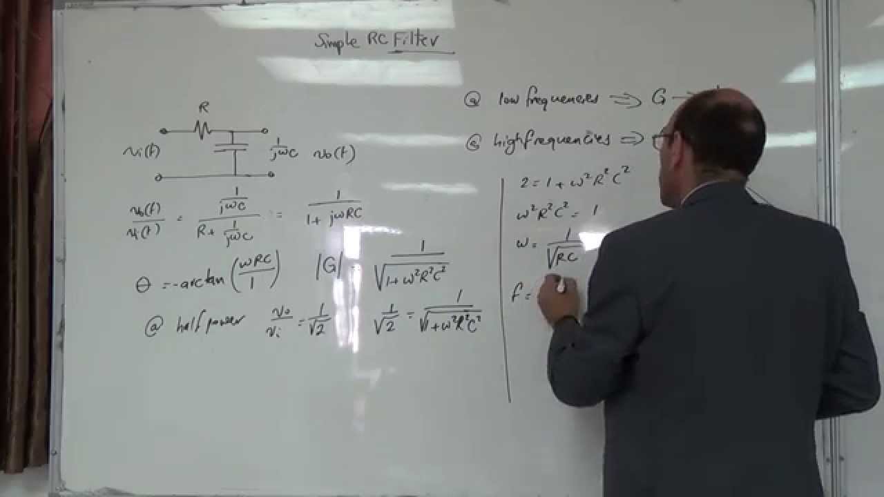 Filters IV: A simple passive RC low pass filter, 18/10/2014
