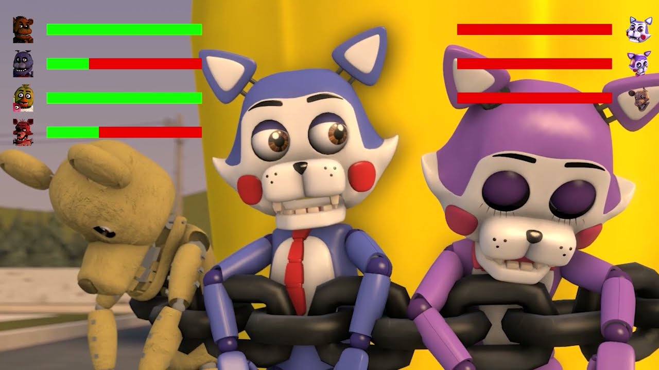 FNAF vs. FNAC with Healthbars