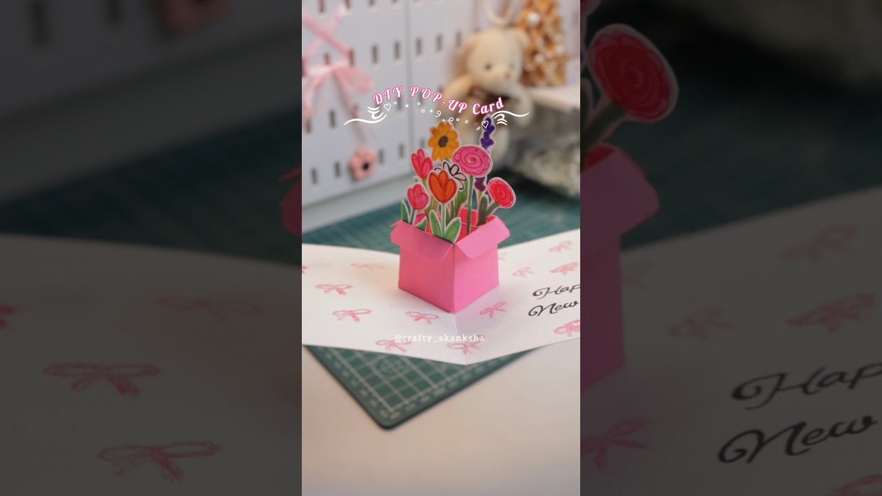 DIY Pop-up Card ||New Year  DIY|| #diy #shorts