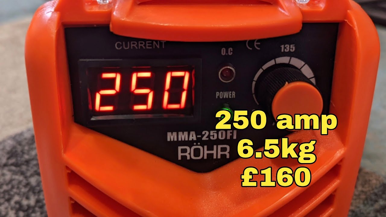Amazon 250 amp Lightweight Inverter MMA Stick Welder - ROHR MMA-250FI - 23/02/2023
