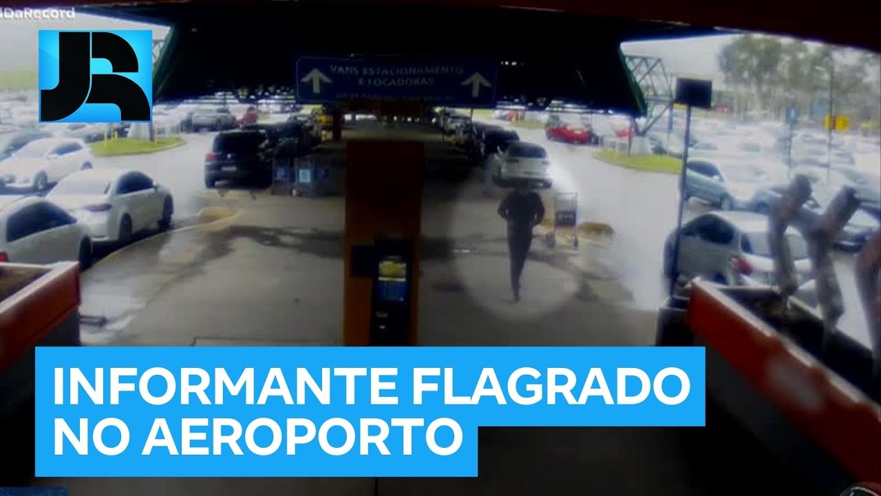 Exclusivo: veja imagens do homem que informou sobre a chegada do delator do PCC no aeroporto
