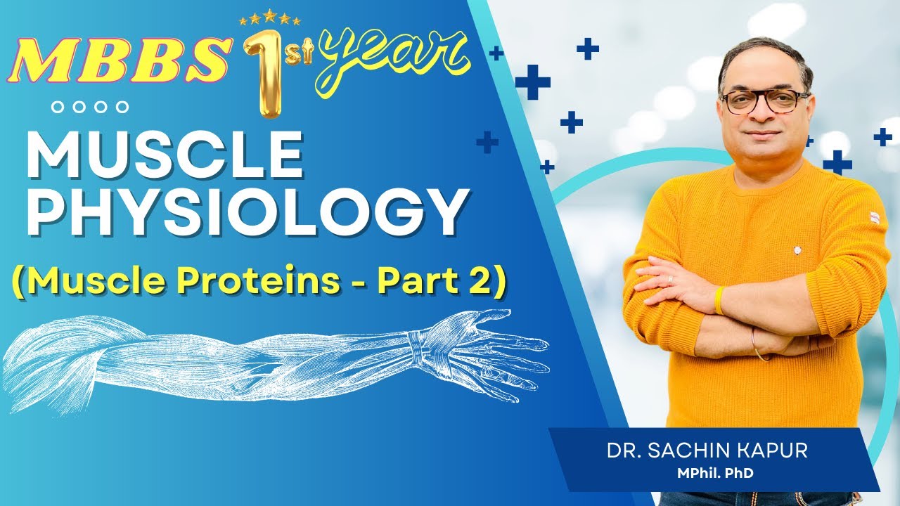 MBBS First Year | Muscle Physiology | Muscle Proteins Part - 2 | Dr Sachin Kapur | AIIMS