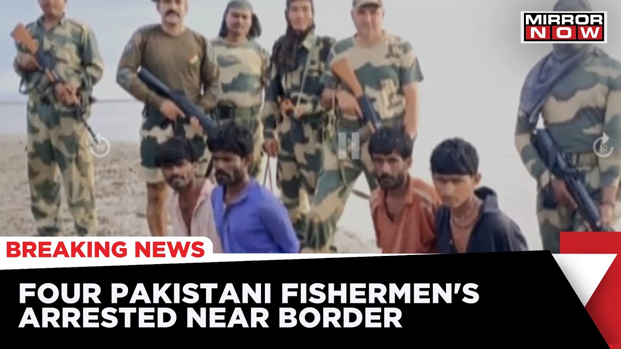 BSF Foils Intrusion Bid | Four Pakistani Fishermen's Arrested | 10 Boats Seized Near Indo-Pak Border