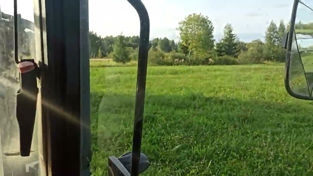 Третий УКОС, косим люцерну на сенаж.