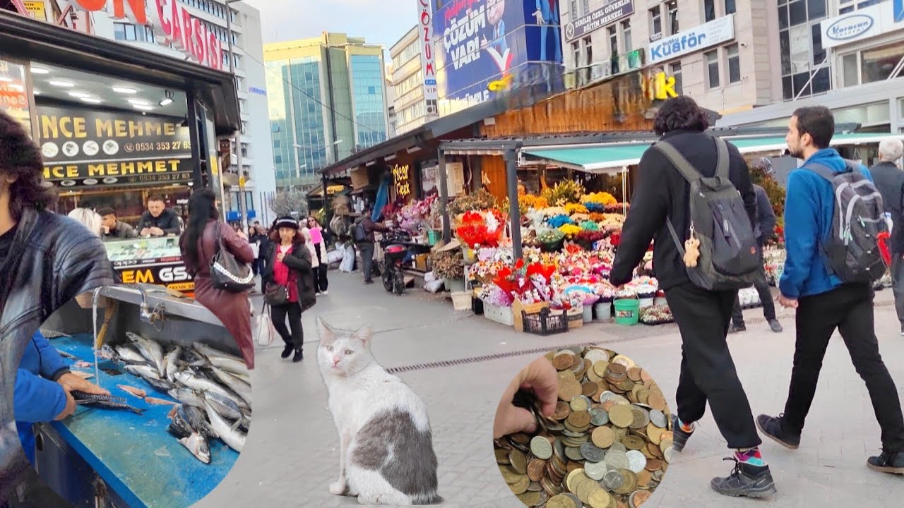 ANKARA | KIZILAY/ SAKARYA CADDESİ/İZMİR CADDESİ / MODA ÇARŞISI WALKİNG TOUR (Yürüyüş/Tur) 🐟🍂📹 