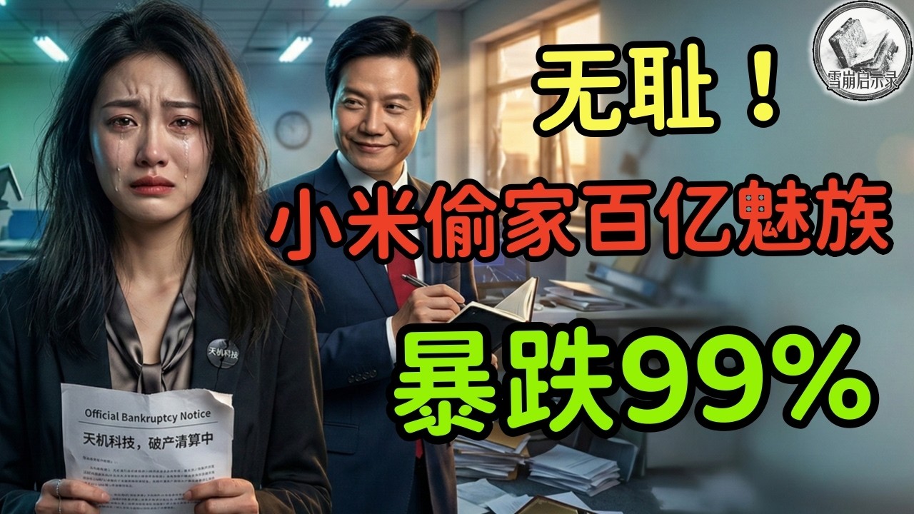 小米偷家暴跌99%，百亿市值直接归零，核心科技靠挖人抄袭，雷军如何用一罐可乐，亲手埋葬了魅族？