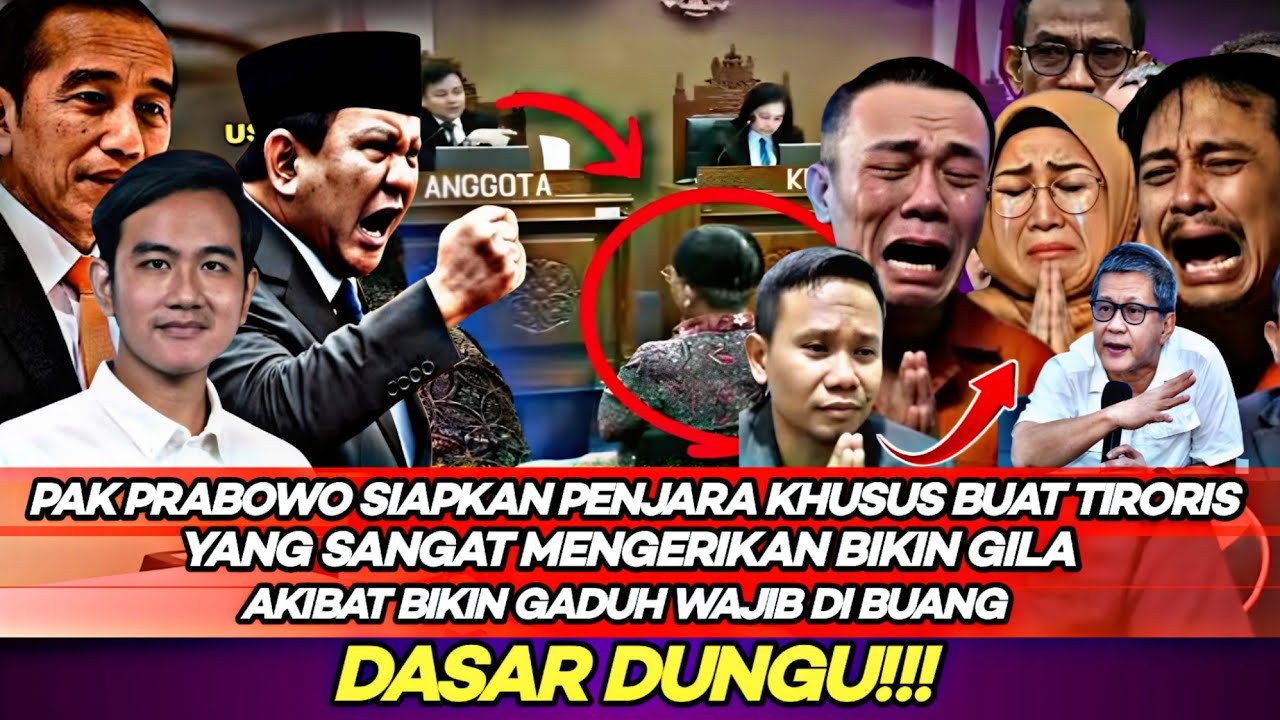 Pak Prabowo Siapkan Penjara Khusus Buat Roy Suryo CS Sangat Mengerikan Itulah Hukuman buat Perusuh