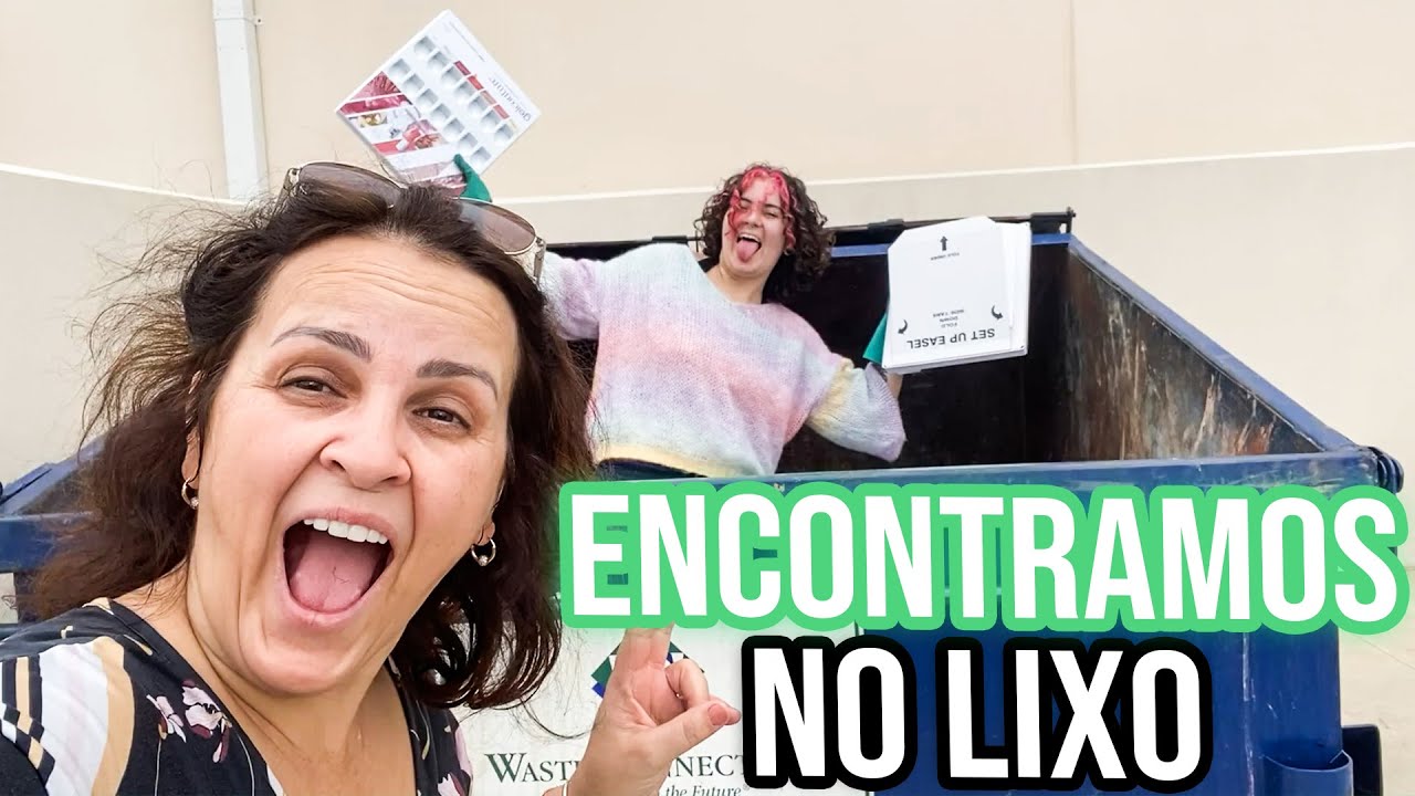 ACHAMOS COISAS NOVAS NOS LIXOS DAS LOJAS DOS EUA- LEVEI MINHA NORA NOS DUMPTERS DAS LOJAS