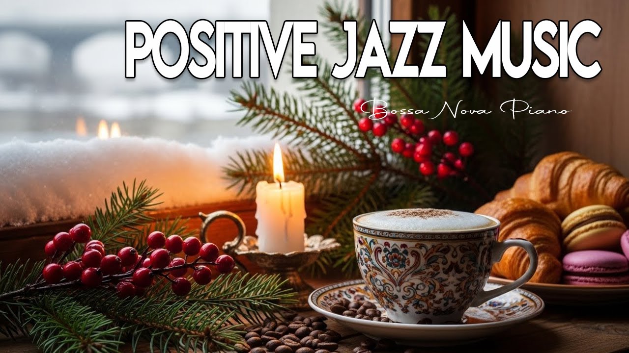 Positive Winter Morning Jazz ~ Happy lightly Jazz Cafe & Bossa Nova Piano for Stress Relief
