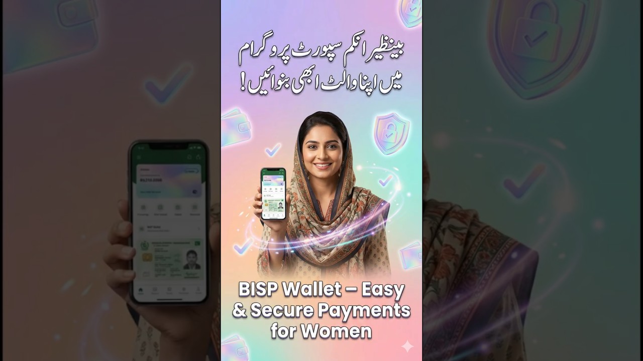 BISP Wallet 2025: Easy & Secure Payments for Women | Benazir Income Support Programme