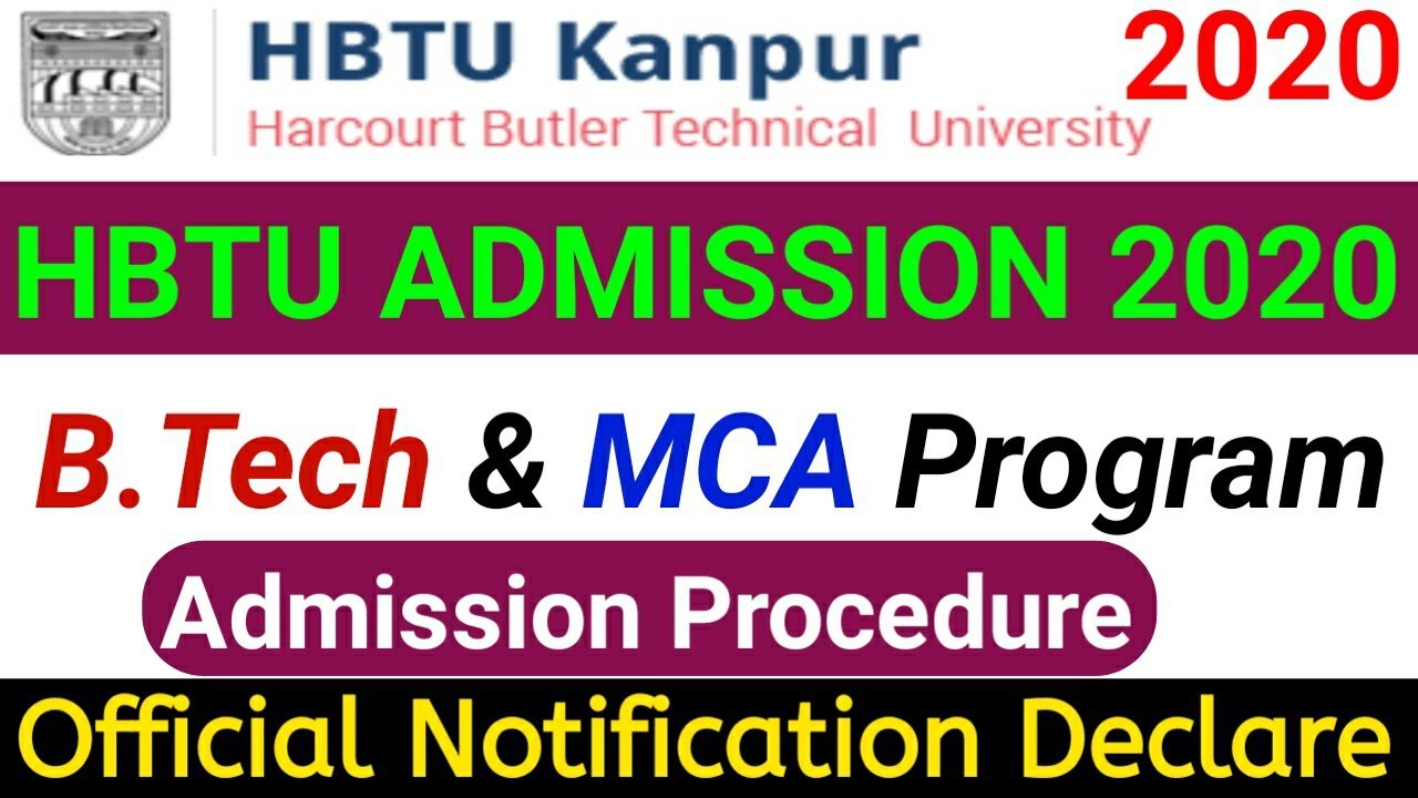HBTU Admission 2020-21 | HBTU Admission Notification | HBTU Ka Form Apply Kab Hoga | #HBTU