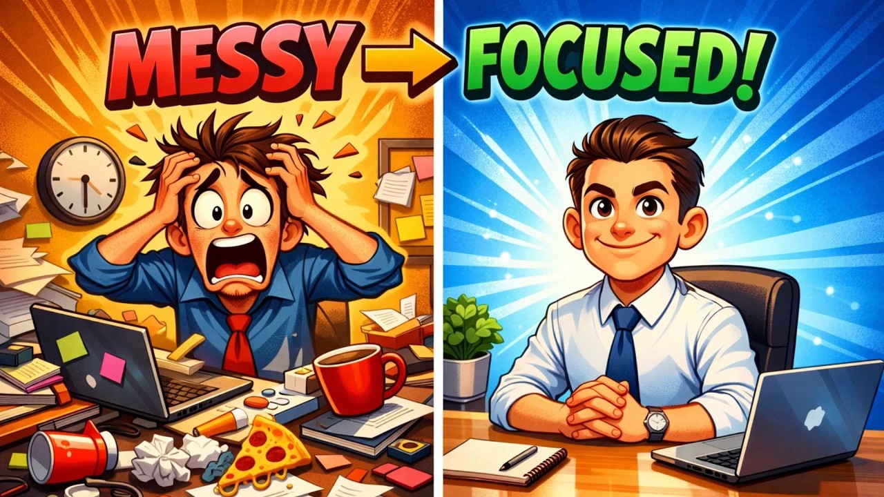 Tidy Your Desk Every Morning – Simple Habit That Boosts Focus Instantly | tidy desk habit