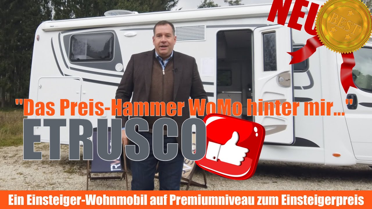 NEU! Teilintergriertes Wohnmobil ETRUSCO T 7400 SBC. Type X Edition. Modell 2021. TOP Preis-Leistung