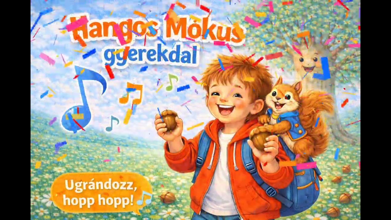 Hangos Mókus gyerekdal | Vidám, pörgős dal a legkisebbeknek! 🐿️🎶🎉