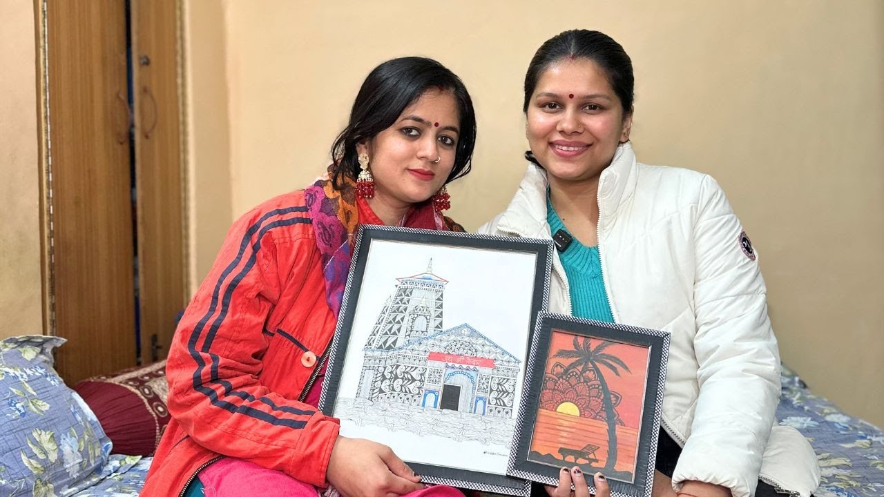 Job और घर संभालने के साथ ऐपन,मण्डला,पिछवाई art बनाती है ये पहाड़ की चेली,वाक़ई में प्रेरणा दायक है❤️