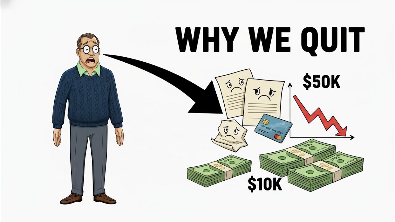 Most People Quit Between $10K–$50K (Here’s Why) | #investing #financialplanning #sucessmotivation 