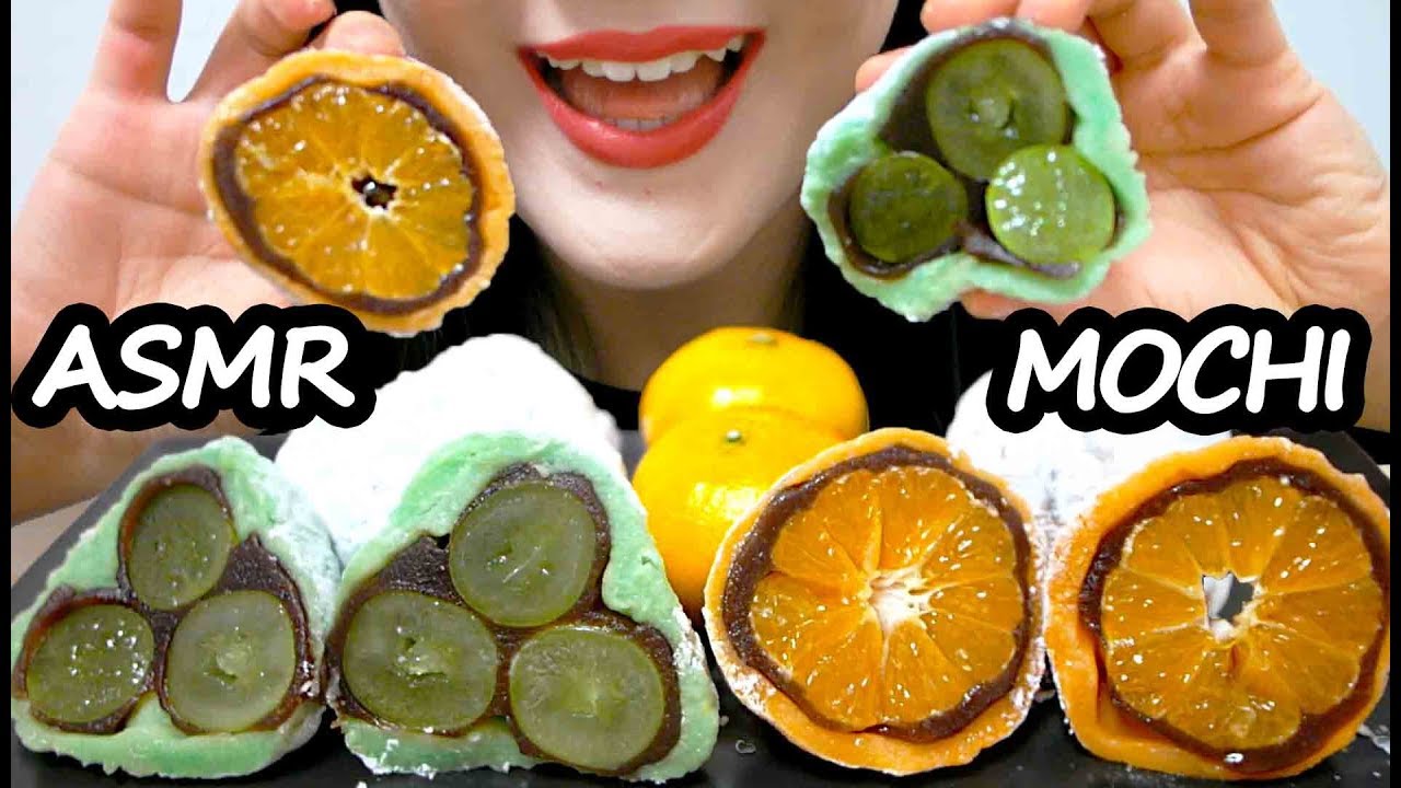 직접만든 과일 모찌 리얼사운드 먹방 ASMR Fruit Mochi (EATING SOUNDS) NO TALKING MUKBANG
